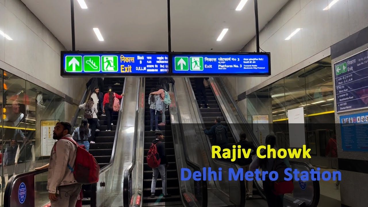 Rajiv Chowk Metro Station Gate 1