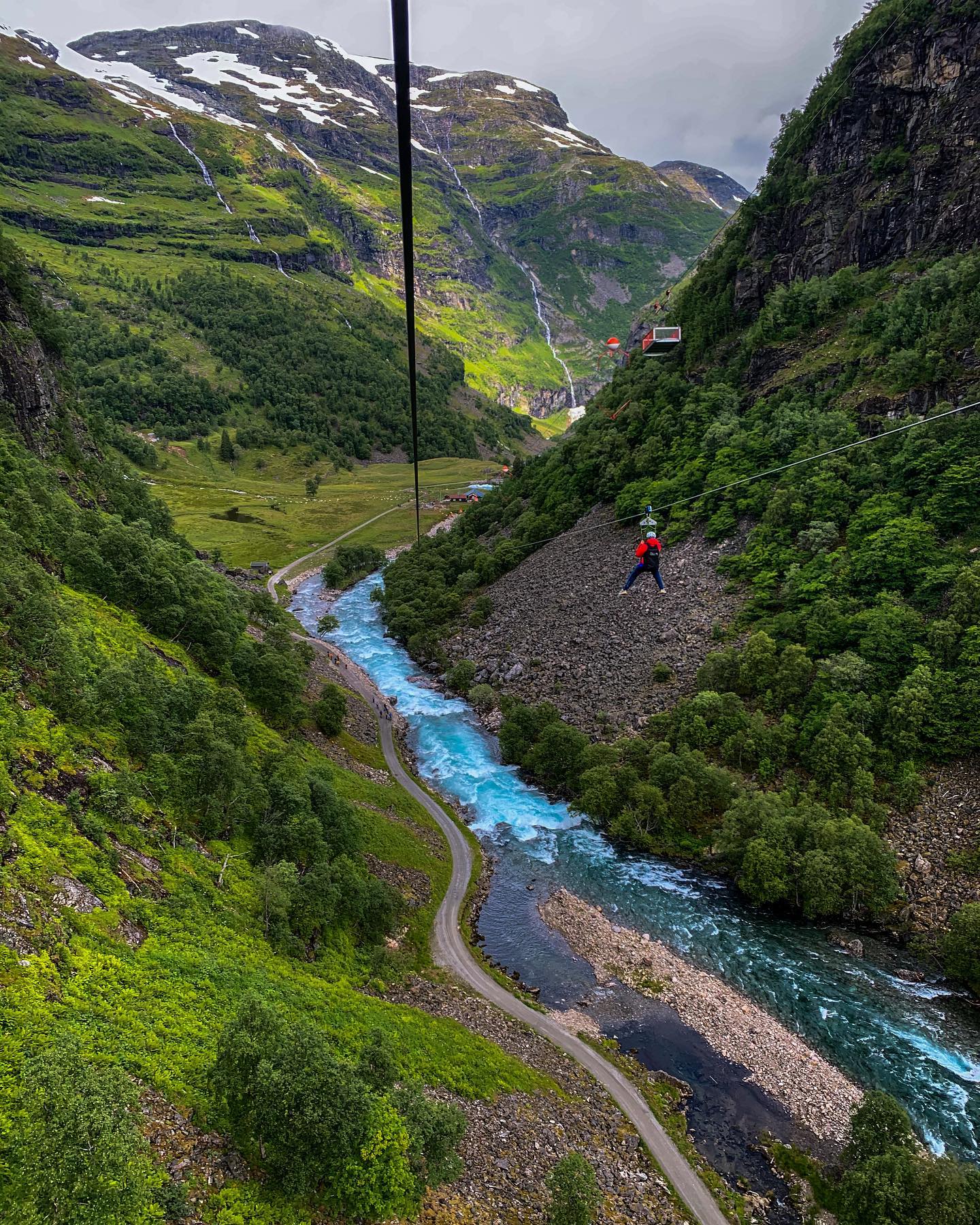 Geiranger Zipline Over Fjord Waters