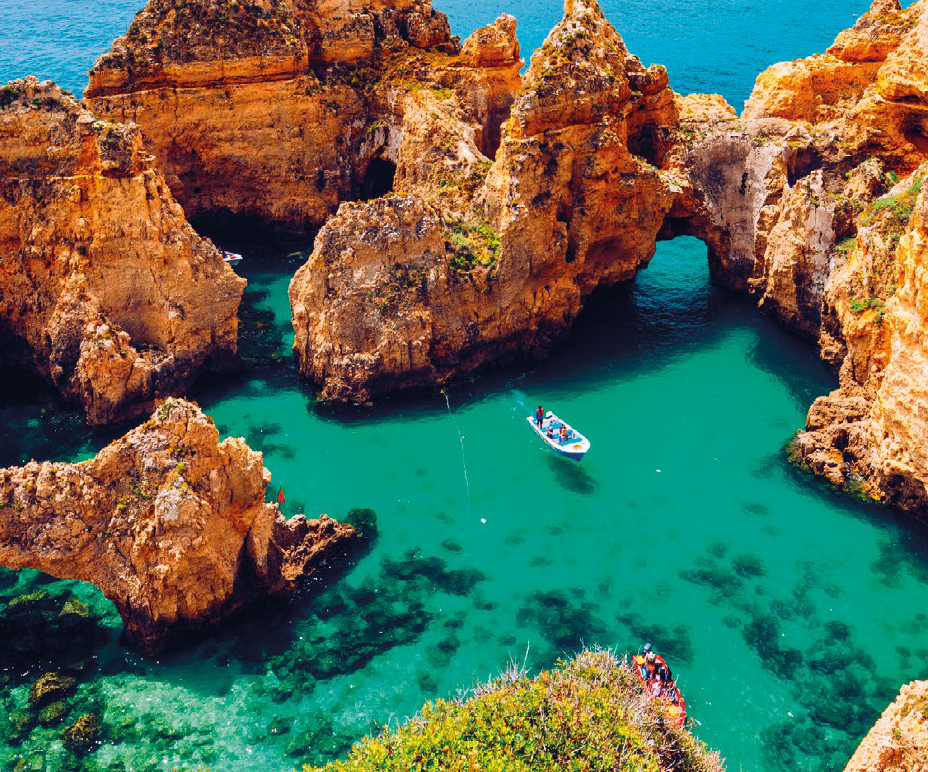 Coastal Cruise past Limestone Cliffs