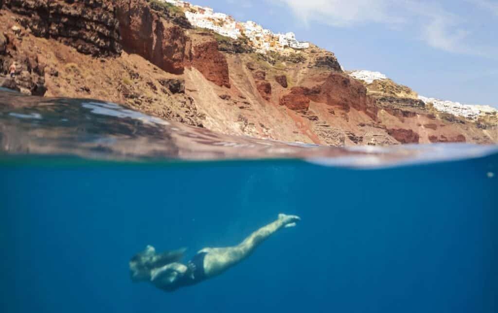 Where to Swim in Oia Santorini