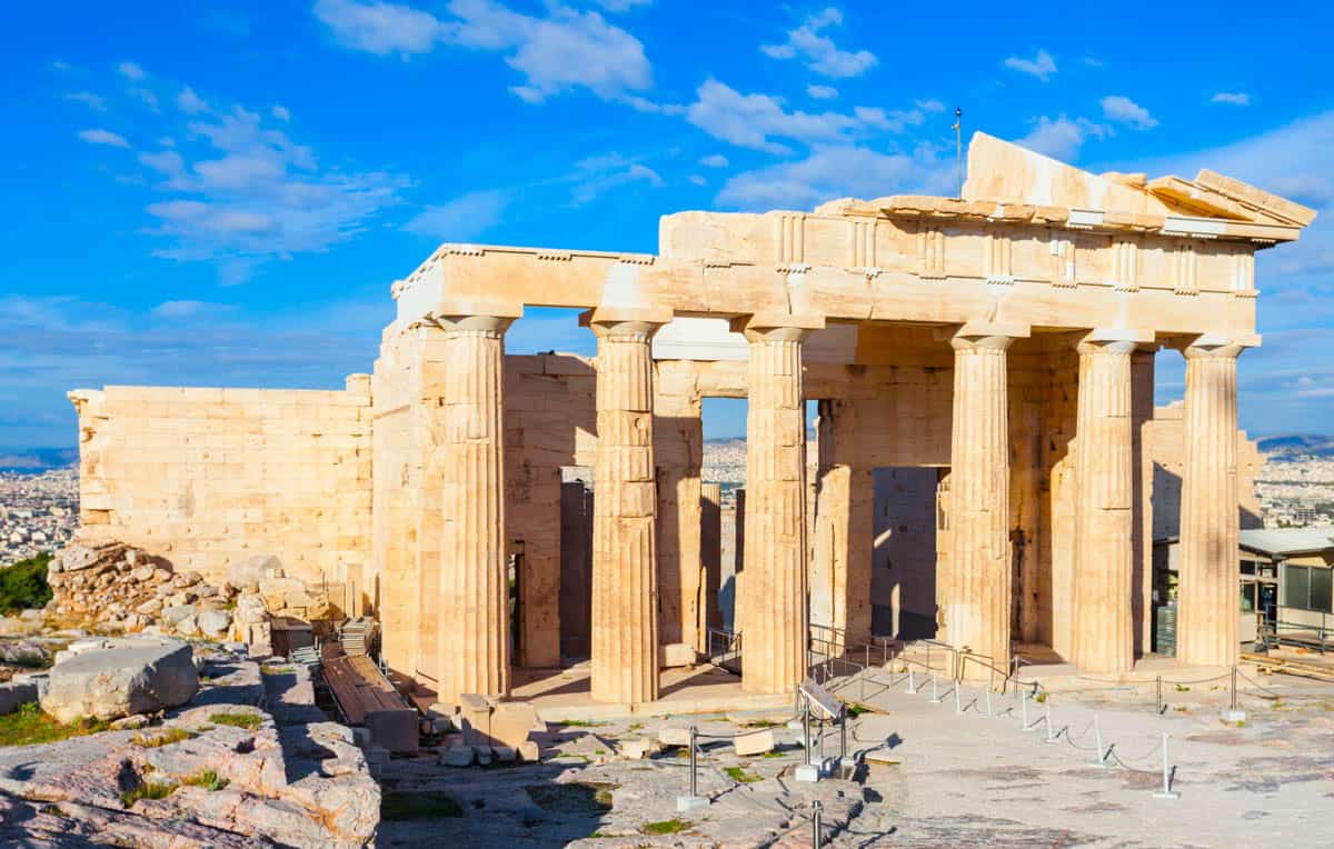 Ascend through the Propylaea