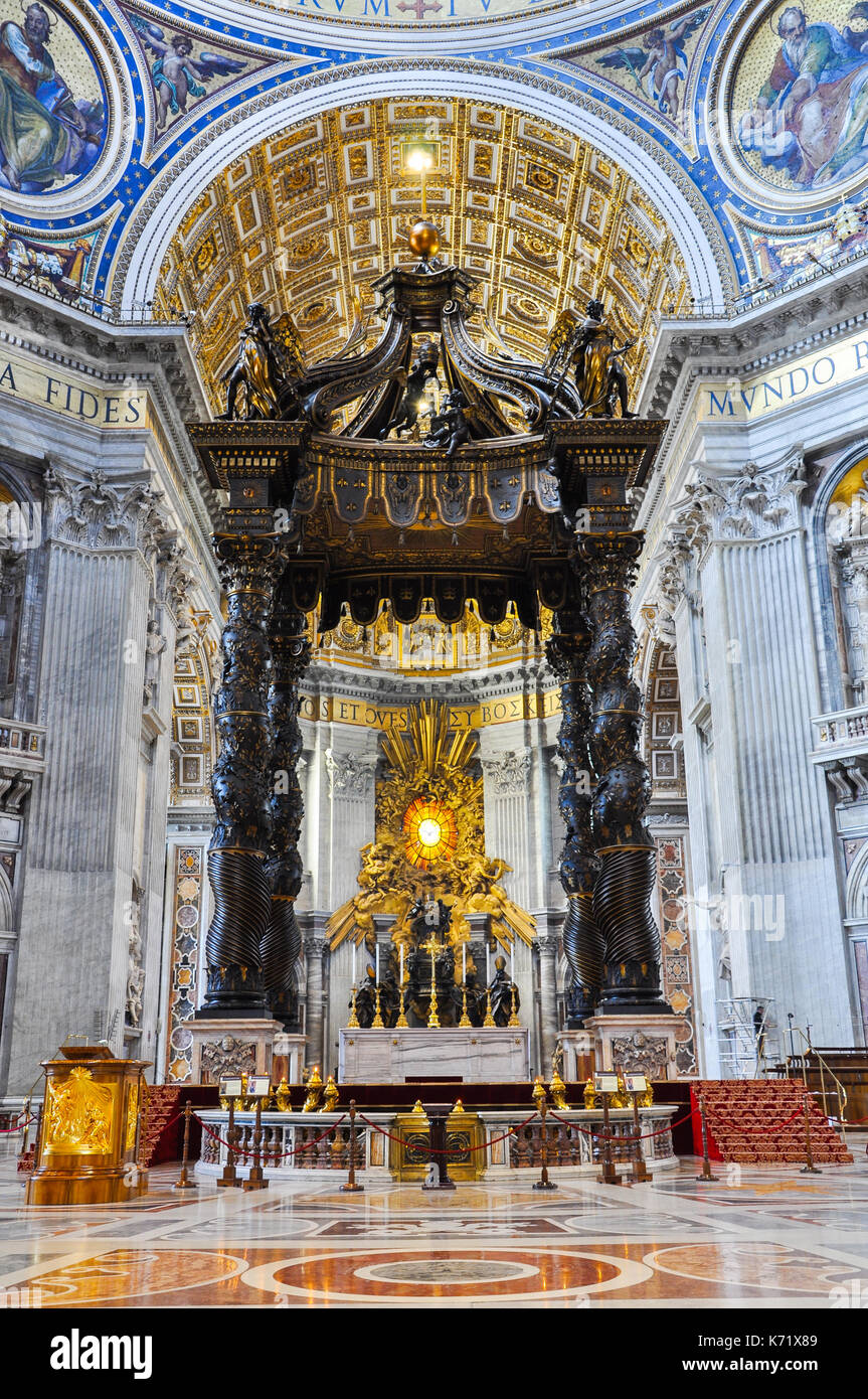 Papal Altar and Baldachin