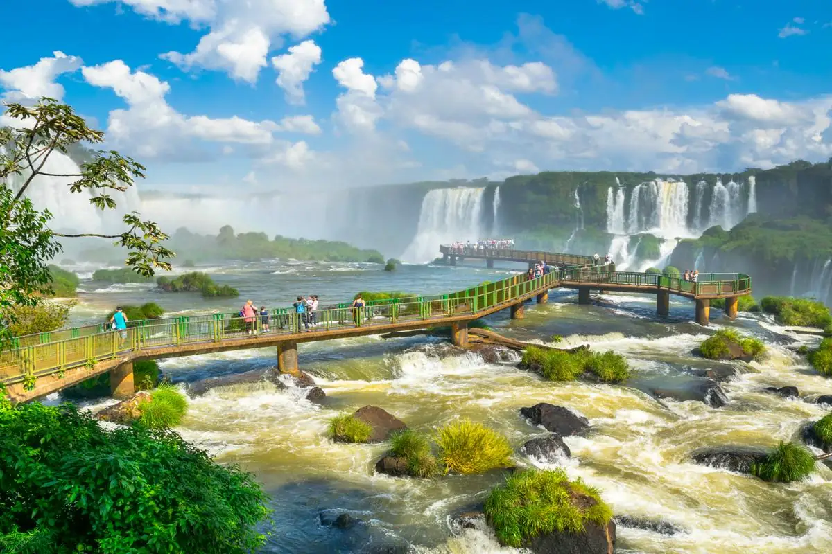 Iguazu Falls Brazil Side From Argentina