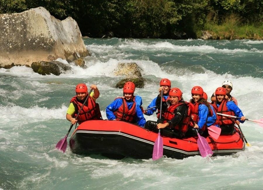 Captions for River Rafting