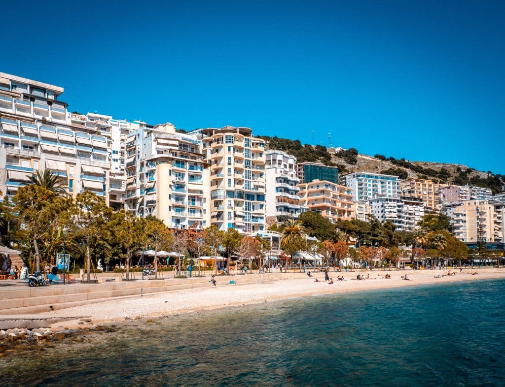 Corfu to Albania Distance