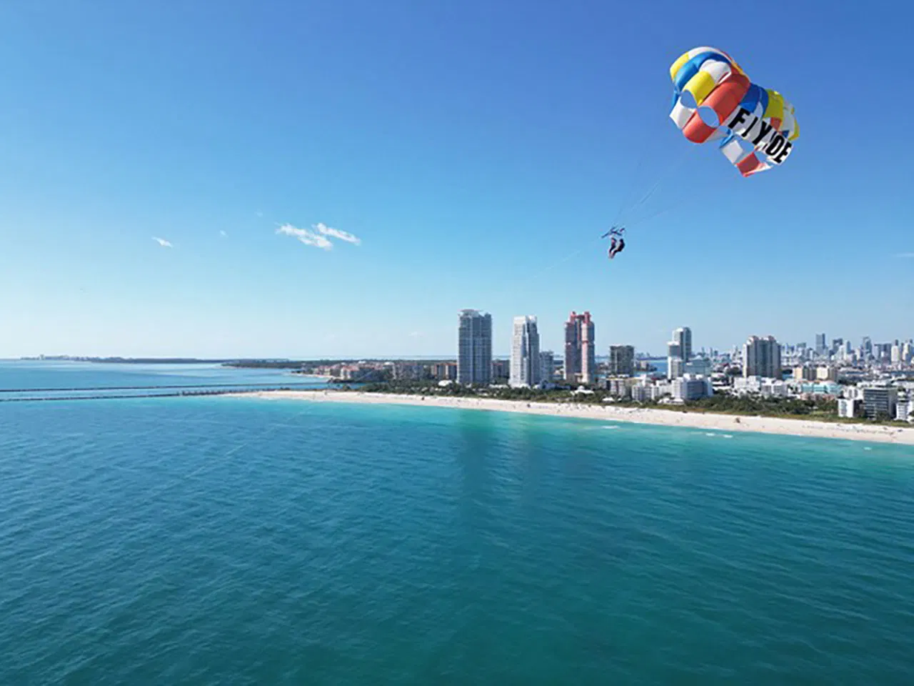 South Beach Parasailing Over Miami Waters