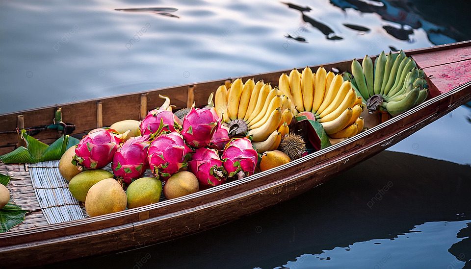 Mekong Delta Fruit Barges