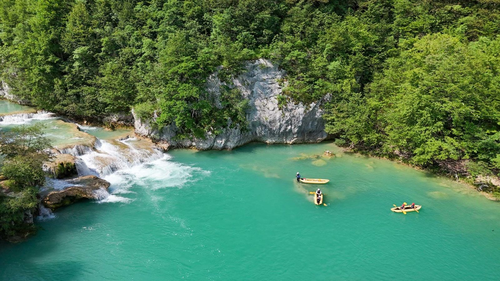 Mreznica River Kayaking Through Karst Canyons