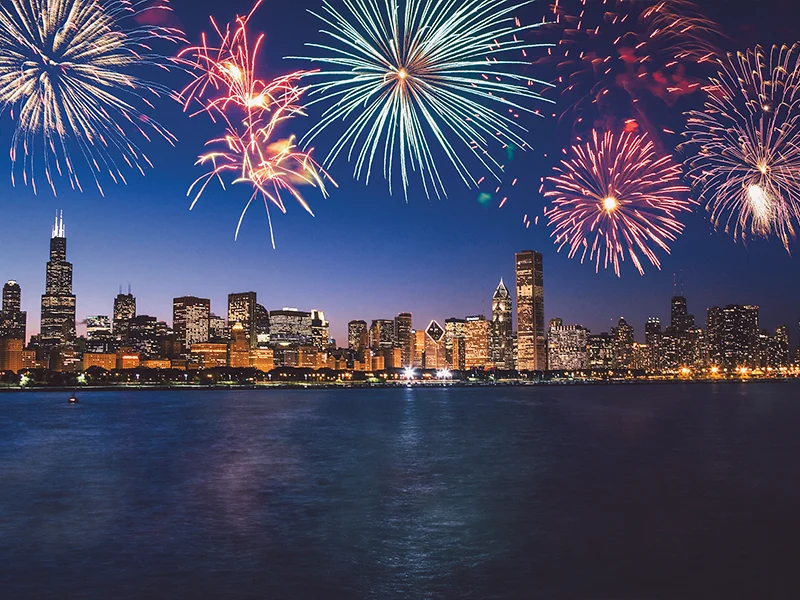 Chicago River Cruise Fireworks