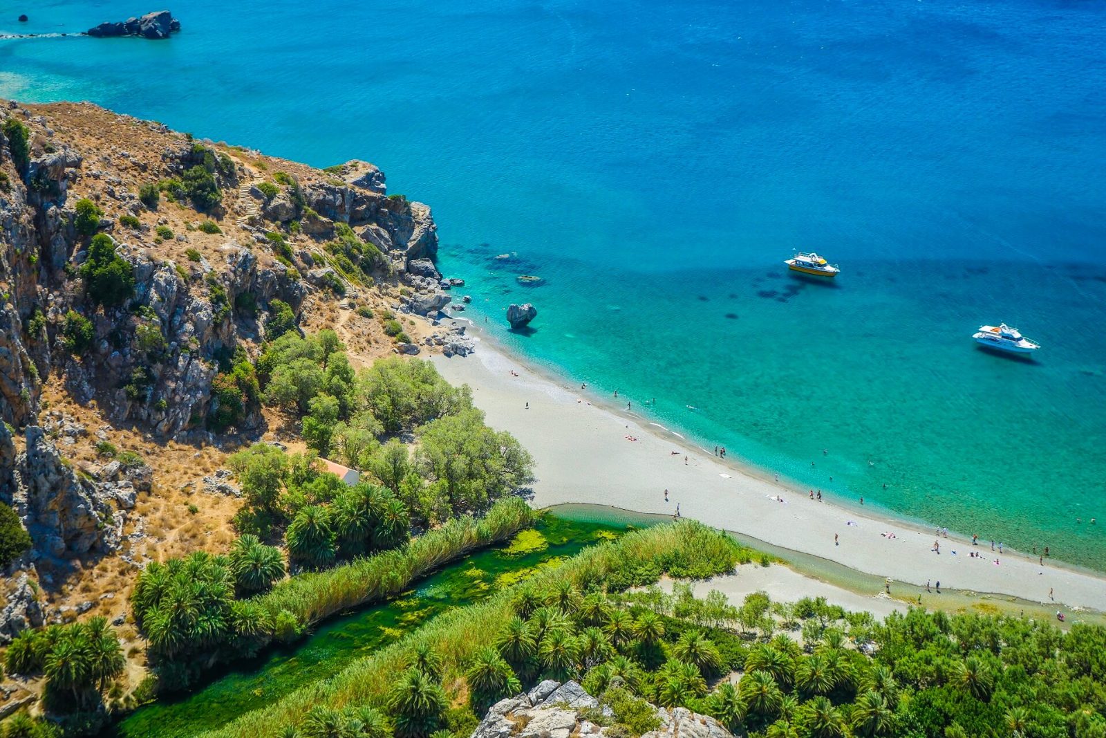 Boat to Preveli Beach
